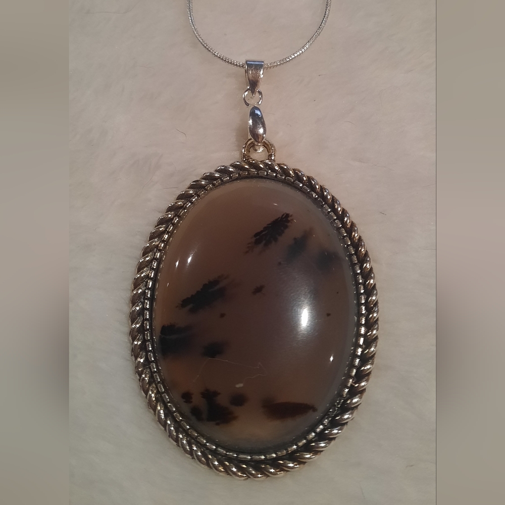 Lake Superior Agate Stone Rick Necklace